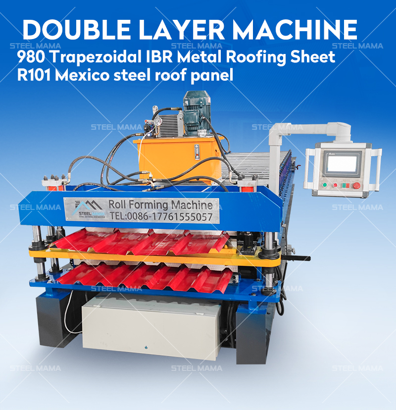 custom made trapezoid forming machine Máquina formadora de trapecios a medida