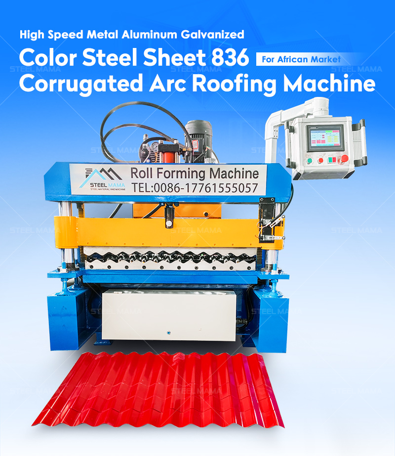 roll forming automatic arc glazed machine máquina formadora de rollos de arco esmaltado automático