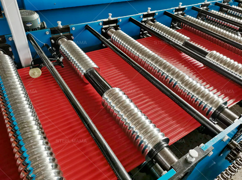 Corrugated Sheet Forming Machine Máquina formadora de láminas corrugadas