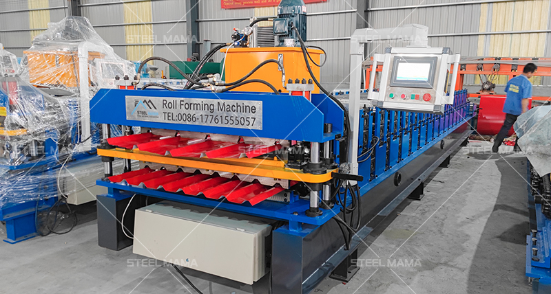 trapezoidal rib profile roll former Perfiladora trapezoidal de nervaduras