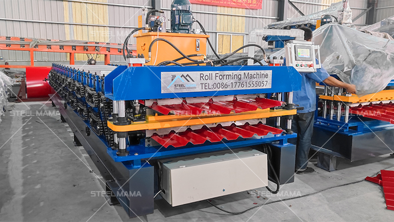 Trapezoidal IBR roofing sheet Machine Máquina trapezoidal de láminas para techos IBR