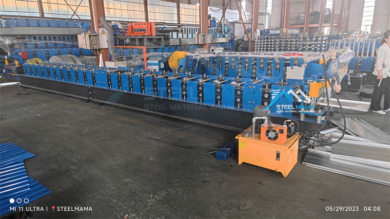 standing seam roof forming machine máquina formadora de techo con junta alzada