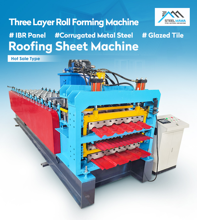 Three Layer Roofing Sheet Machine 9 (2) Máquina de láminas para techos de tres capas 9 (2)