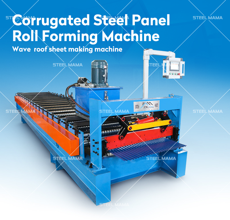 corrugated roof roll forming machine máquina formadora de rollos de techo corrugado