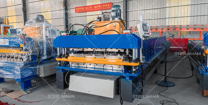 Customized Double Layer Steel Roofing Panel R101 Trapezoidal Profile Sheet And Glazed Tile Roll Forming Panel de techo de acero de doble capa personalizadoR101Hoja de perfil trapezoidal y teja esmaltadaRolloformando