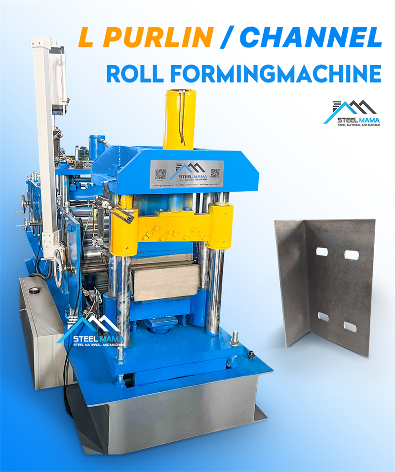 steel purlin L beam making machine Máquina para fabricar vigas L de correas de acero