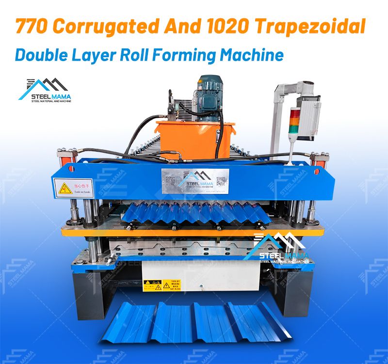 M&aacute;quina formadora de rollos en fr&iacute;o de doble capa