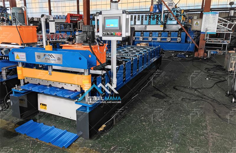 L&iacute;nea de perfilado de paneles de techo trapezoidales