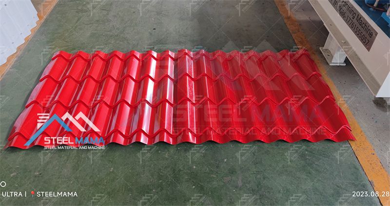 M&aacute;quina perfiladora de l&aacute;minas de techo corrugado