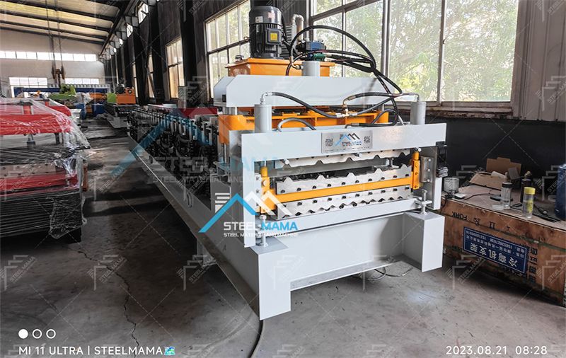 m&aacute;quina para fabricar l&aacute;minas para techos dobles