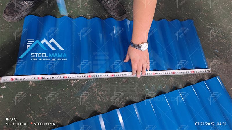 M&aacute;quina para fabricar l&aacute;minas para techos dobles