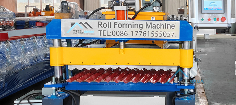 M&aacute;quina para fabricar l&aacute;minas para techos de hierro corrugado