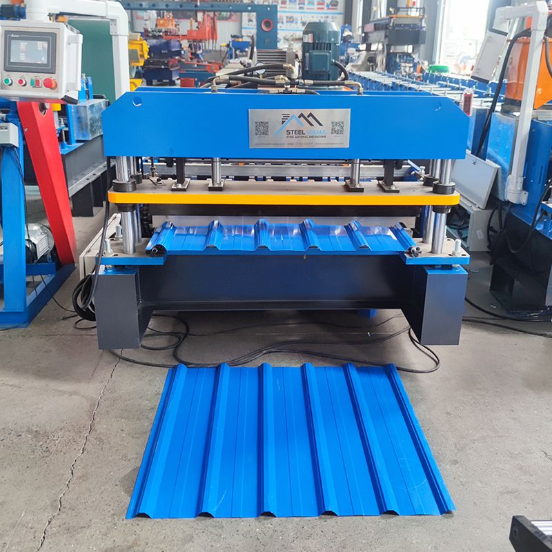 Ghana Popular High Eficiencia 1025 Trazonía trapezoidal Máquina formadora de láminas de techo
