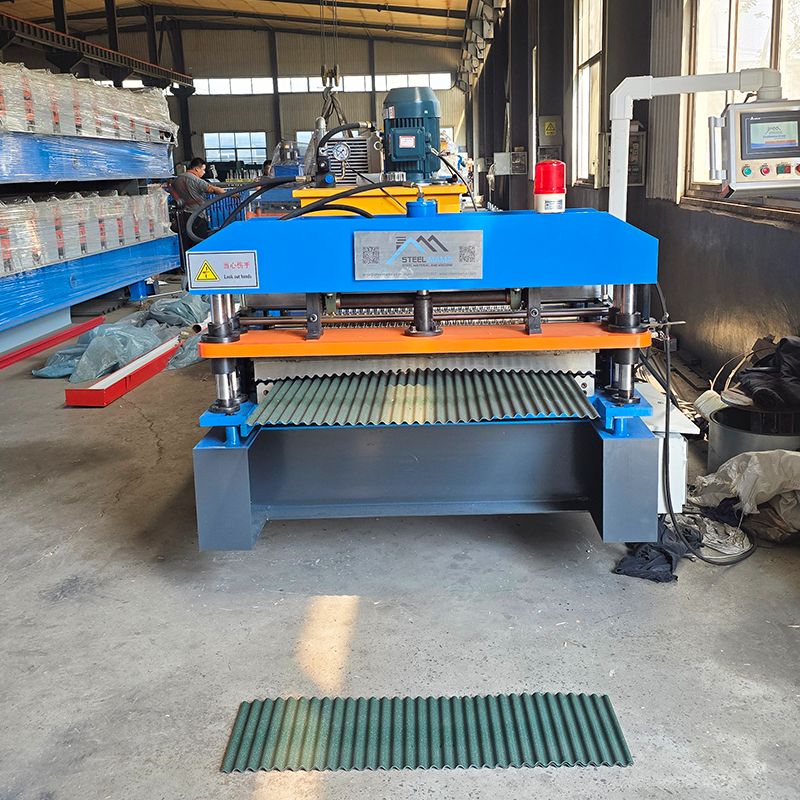 Chile Máquina de formación de láminas de techo corrugado de alta velocidad popular de alta velocidad