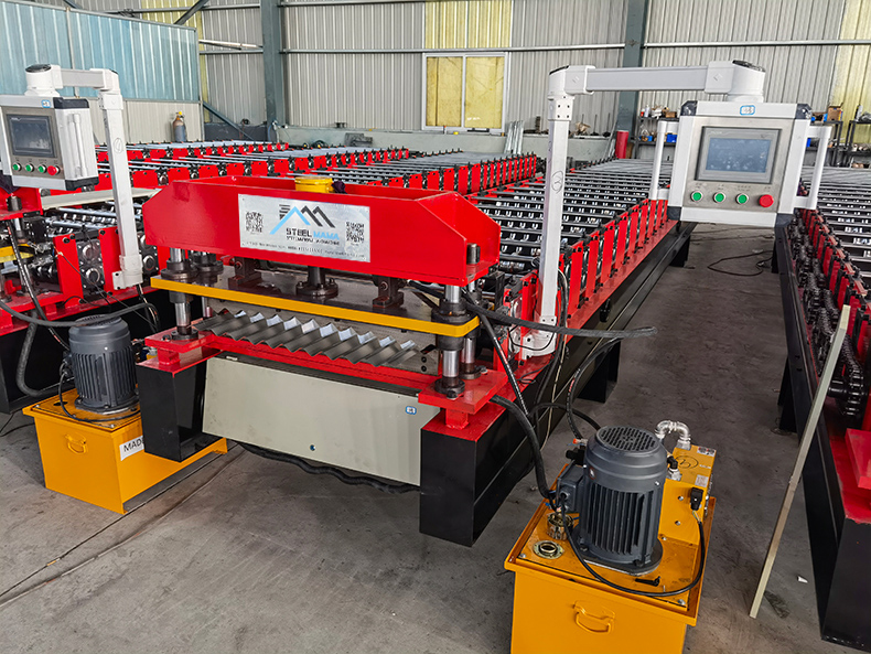 M&aacute;quina formadora de rollos de l&aacute;minas de techo de metal corrugado-(1)