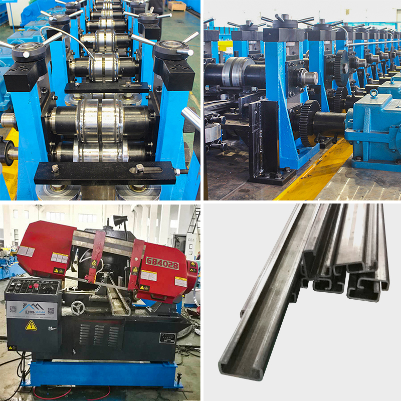 m&aacute;quina de correas de acero en forma de c