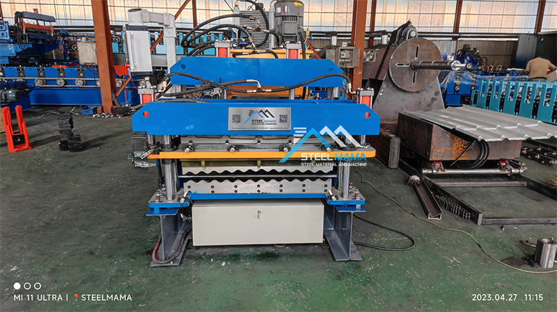 M&aacute;quina para fabricar l&aacute;minas de techo ibr de doble capa