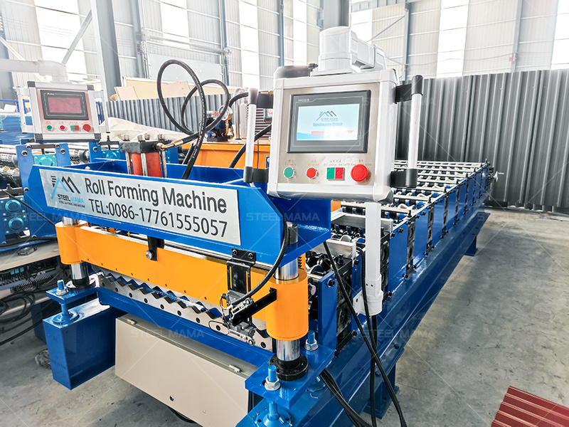 M&aacute;quina formadora de l&aacute;minas de techo corrugado de arco esmaltado