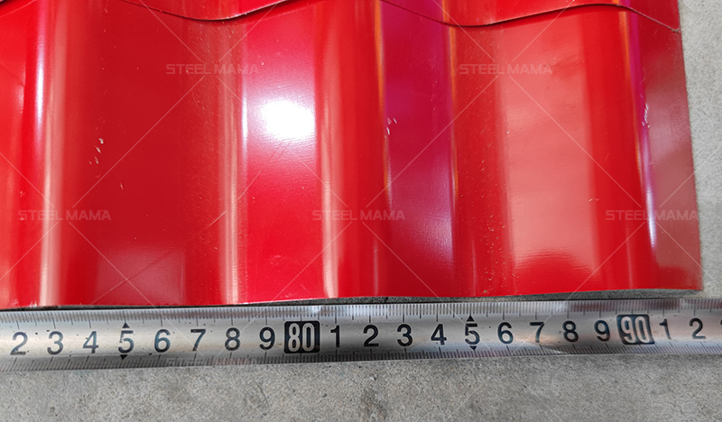 m&aacute;quina de techo arqueado de acero coloreado