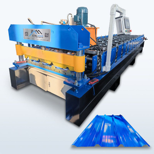 Máquina formadora de rollos de láminas para techos trapezoidales confiables de diseño personalizado popular de Malí 800