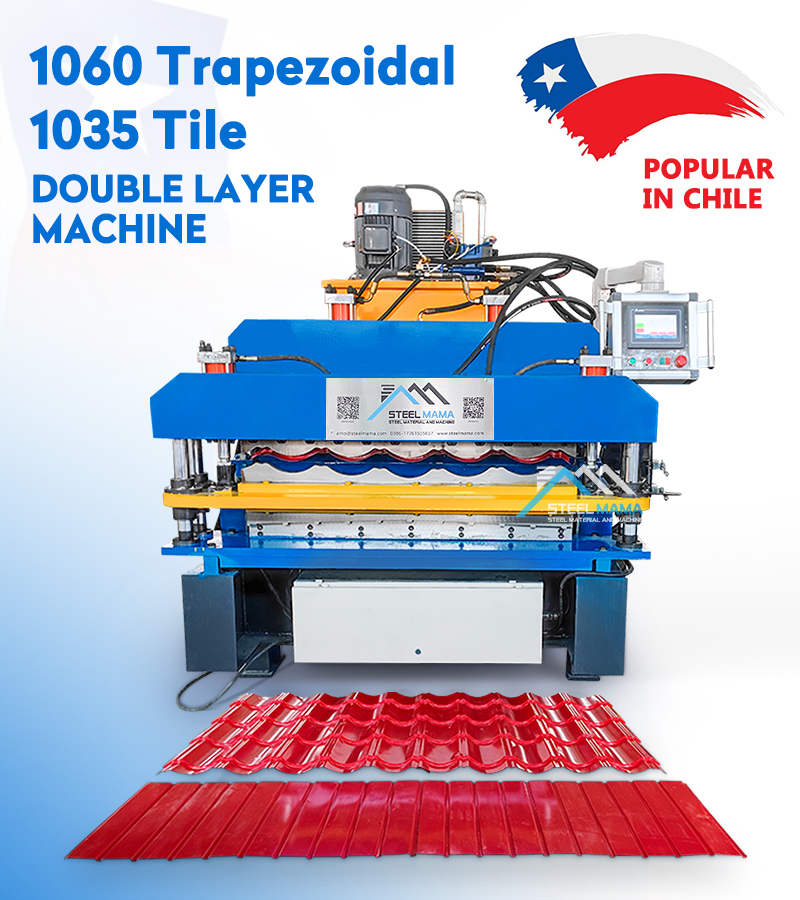 m&aacute;quina de tejas de color