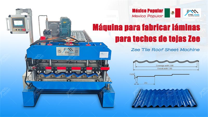 M&aacute;quina de paneles para techos de tejas zee esmaltadas de metal