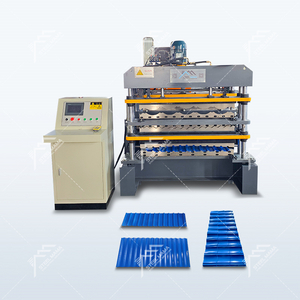 Palestine Popular Factory Direct Sales 988 Corrugated & 1035 Tile y 996 Traída trapezoidal de tres capas de techo
