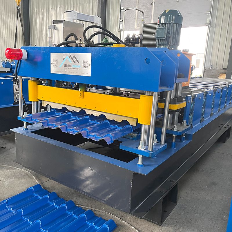 Máquina formadora de rollos de láminas de techo de tejas Q esmaltadas 800 completamente automáticas de alto nivel popular de Zimbabwe