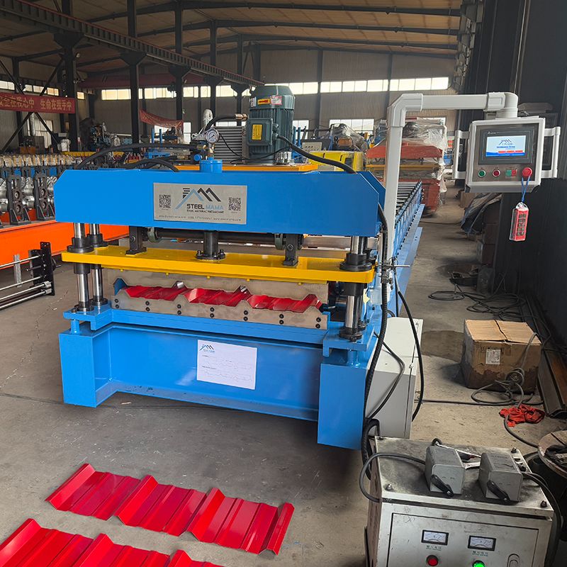 Máquina formadora de rollos de láminas para techos de paneles R completamente automática de alto rendimiento popular en Estados Unidos