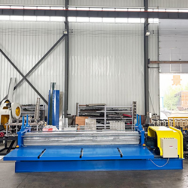 Máquina perfiladora de láminas de techo corrugado de barril completamente automática de alta eficiencia popular en Sudán del Sur