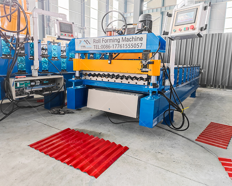 m&aacute;quina de hoja de metal corrugado