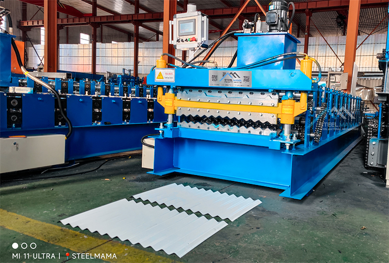 double roofing sheet making machine