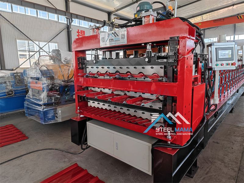 m&aacute;quina formadora de rollos de tres capas