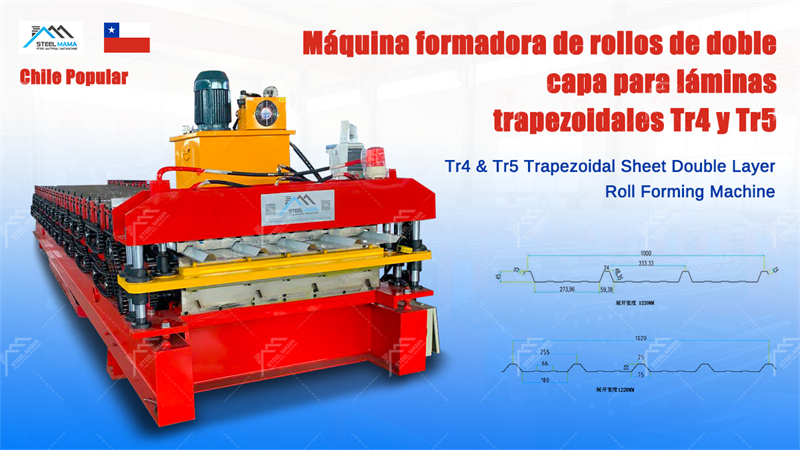 M&aacute;quina de doble capa de hoja TR4 y TR5 IBR