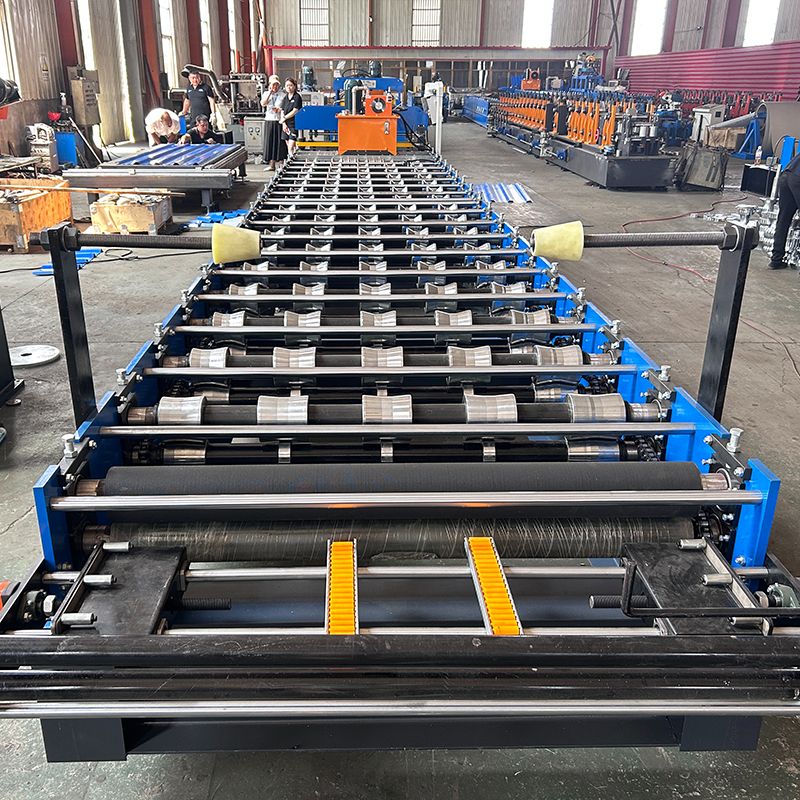 India Popular Premium Full Full Automatic 1000 Trapezoidal Roll Máquina de formación de láminas de techo