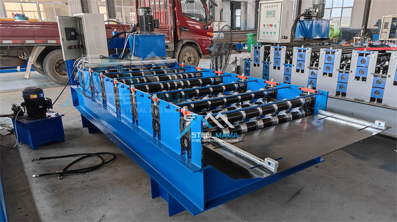 M&aacute;quina para fabricar l&aacute;minas de metal trapezoidal para techos 910