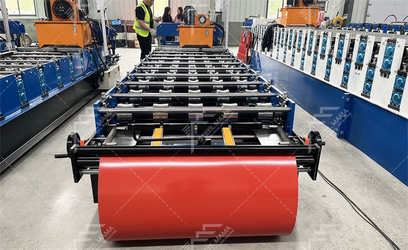 M&aacute;quina formadora de rollos de l&aacute;minas trapezoidales de alta velocidad