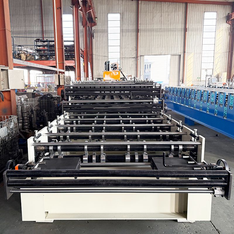 Máquina popular de tres capas de láminas para techos de tejas TR4 y trapezoidales R101 y 950 de alta eficiencia en México