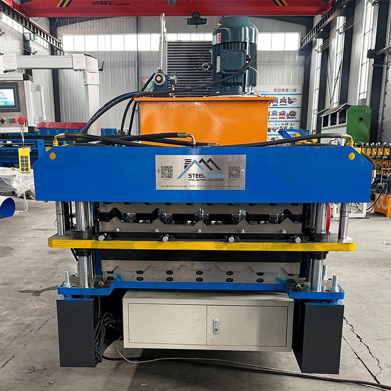 Máquina popular de doble capa de láminas para techos trapezoidales 820 y 825 de alta eficiencia de Turkmenistán