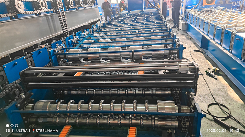 double roofing sheets forming machine