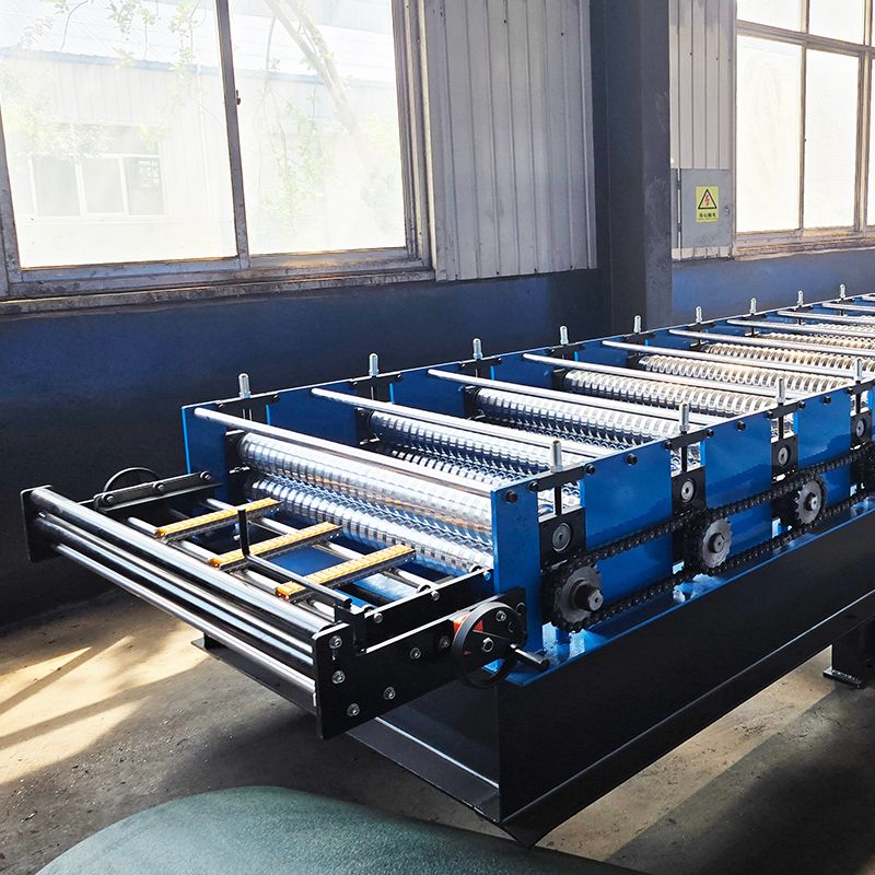Chile Máquina de formación de láminas de techo corrugado de alta velocidad popular de alta velocidad
