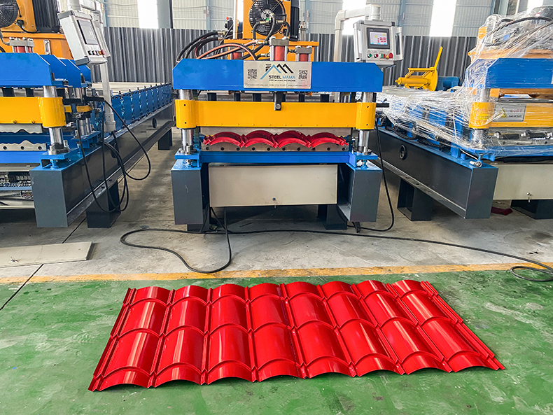 Step Tile 868 Roman Tile M&aacute;quina para fabricar tejas esmaltadas para &Aacute;frica