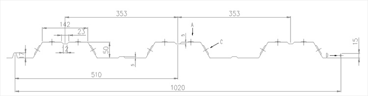 M&aacute;quina formadora de rollos para pisos de chapa de acero galvanizado de metal para personalizaci&oacute;n de f&aacute;brica