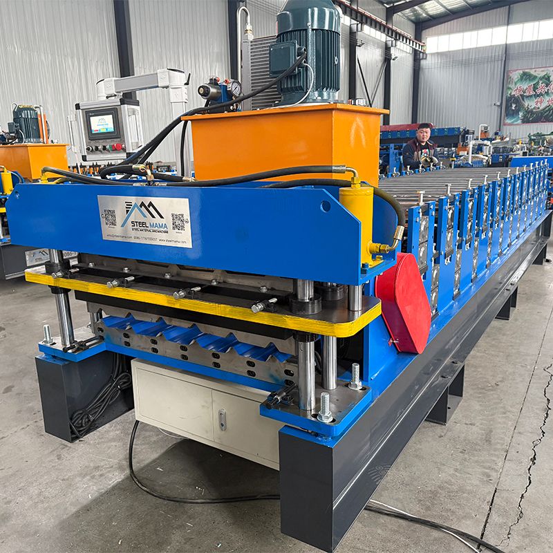 Máquina popular de doble capa de láminas para techos trapezoidales 820 y 825 de alta eficiencia de Turkmenistán