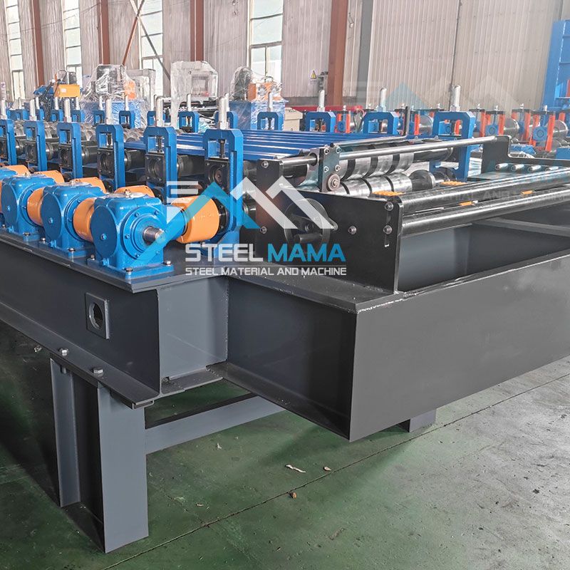 Máquina para fabricar techos trapezoidales de láminas IBR 810 de alta calidad Maquinaria formadora de rollos para Rumania