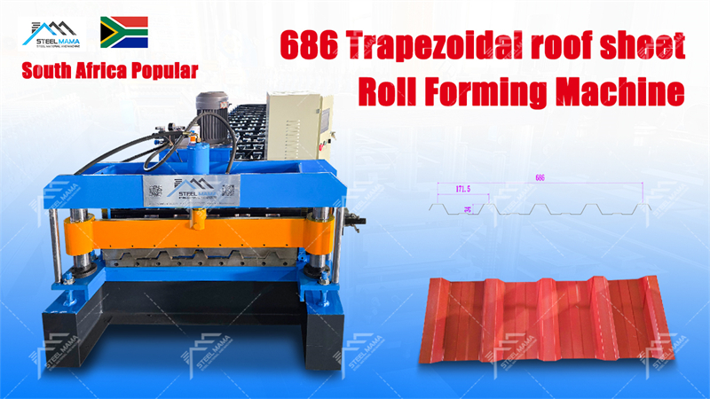 686 M&aacute;quina de techo trapezoidal