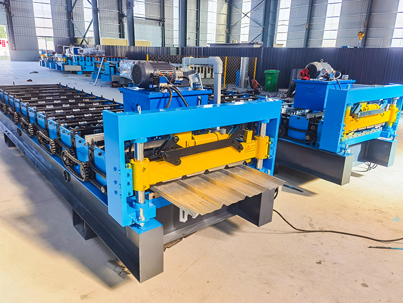 M&aacute;quina formadora de rollos para techos de metal Trapezoidal IBR Acero Nigeria M&aacute;quina para fabricar l&aacute;minas de largo alcance