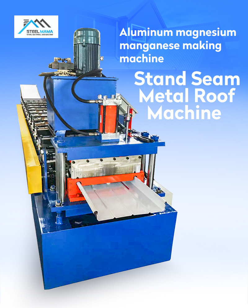 m&aacute;quina formadora de paneles de techo con costura alzada