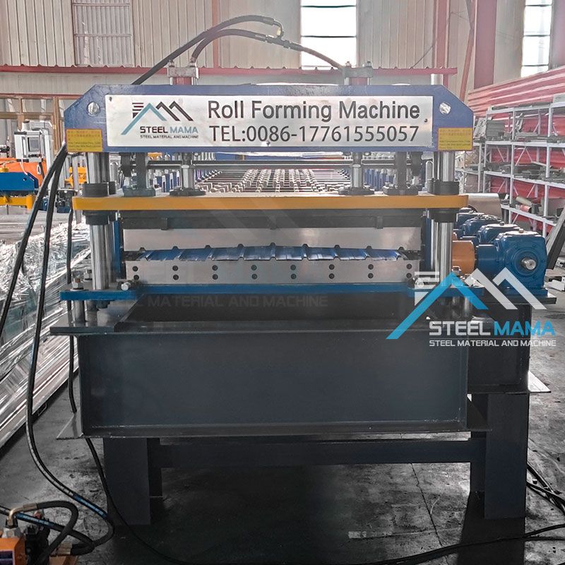 Máquina para fabricar techos trapezoidales de láminas IBR 810 de alta calidad Maquinaria formadora de rollos para Rumania