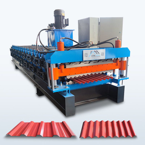 Sudáfrica popular automática completa 704 trapezoidal y 620 Máquina de doble capa de techo corrugado